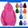thumbnail image 1 of YTCAMLO Hoodies for Women Fashion Casual Comfy 2026 Fall Winter Solid Long Sleeve Hooded Sweatshirt, 1 of 5