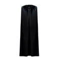 thumbnail image 1 of YTCAMLO Hoodless Womens Mens Satin Cloak Comfy Solid Color Full Length Cape for Christmas Halloween Dress-Up Party, 1 of 4