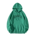 thumbnail image 1 of YTCAMLO Letter Graphic Print Hoodies for Women Oversized Los Angeles Sweatshirt Long Sleeve Casual Drawstring Fall Pullover Sweatshirt Tops, 1 of 4