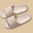 thumbnail image 1 of YTCAMLO Lightweight Soft Slides for Women and Men Quick Dry Beach Sandals with Arch Support Non Slip Slippers for College Dorm SPA, Beige 7.5-8.5, 1 of 7