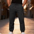 thumbnail image 1 of YTCAMLO Lightweight Sweatpants for Men Casual Quick Dry Athletic Pants Stretchy Sweat Pants with Zip Pockets Gym Joggers for Running, Black S, 1 of 8