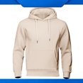 thumbnail image 1 of YTCAMLO Mens Fleece Hoodies 2026 Fall Winter Fashion Long Sleeve Lightweight Basic Pullover Hooded Sweatshirt with Pocket, 1 of 5