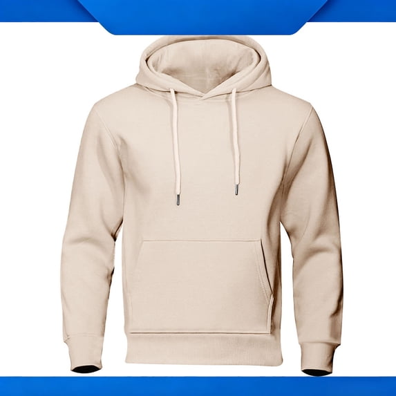 YTCAMLO Mens Fleece Hoodies 2026 Fall Winter Fashion Long Sleeve Lightweight Basic Pullover Hooded Sweatshirt with Pocket