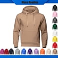 thumbnail image 1 of YTCAMLO Mens Fleece Hoodies 2026 Fall Winter Fashion Long Sleeve Lightweight Basic Pullover Hooded Sweatshirt with Pocket, 1 of 5