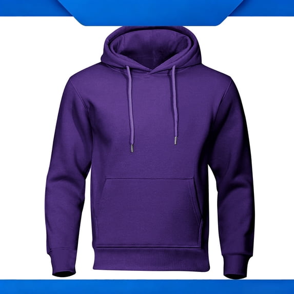 YTCAMLO Mens Fleece Hoodies 2026 Fall Winter Fashion Long Sleeve Lightweight Basic Pullover Hooded Sweatshirt with Pocket