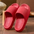 thumbnail image 1 of YTCAMLO Non Slip Pillow Sandals for Women Men Casual Summer Beach Slippers Quick Dry Shower Slides Soft Thick Sole Bathroom Sandals, Red 6.5-7, 1 of 6