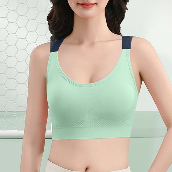 YTCAMLO Plus Size Sports Bras for Women Athletic Cross Back Moisture Wicking Seamless Bra Supportive No Underwire Bralettes Gym Activewear