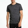 thumbnail image 1 of YTCAMLO Quick Dry Mens Workout Shirts Oversized Athletic Short Sleeve Shirts Work Gym T Shirts for Running Lightweight Pullover Tees, Dark Gray XXXXXL, 1 of 5