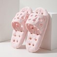 thumbnail image 1 of YTCAMLO Quick Drying Womens Mens Pool Slides with Drain Holes Lightweight Non Slip Shower Slippers Summer Beach Sandals for Indoor Outdoor, Pink 38, 1 of 8