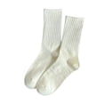 thumbnail image 1 of YTCAMLO Ribbed Crew Socks for Women Thin Lightweight Above Ankle Athletic Sock Moisture Wicking Running Calf Socks, 1 of 1