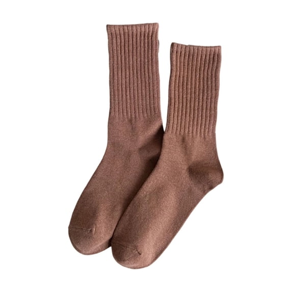 YTCAMLO Ribbed Crew Socks for Women Thin Lightweight Above Ankle Athletic Sock Moisture Wicking Running Calf Socks