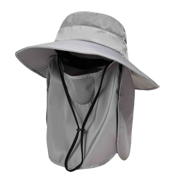 YTCAMLO Sun Hat for Women Men Summer UV Protection Fishing Hat with Face Cover and Neck Flap Wide Brim Hiking Bucket Hat