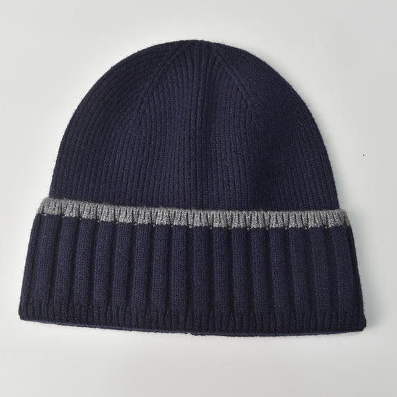 YTCAMLO Winter Hat Unisex Classic Retro Ribbed Knit Color-Block Beanie with Wide Cuff Street Hat Warm Versatile Winter Wear