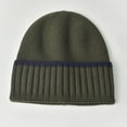 thumbnail image 1 of YTCAMLO Winter Hat Unisex Classic Retro Ribbed Knit Color-Block Beanie with Wide Cuff Street Hat Warm Versatile Winter Wear, 1 of 3