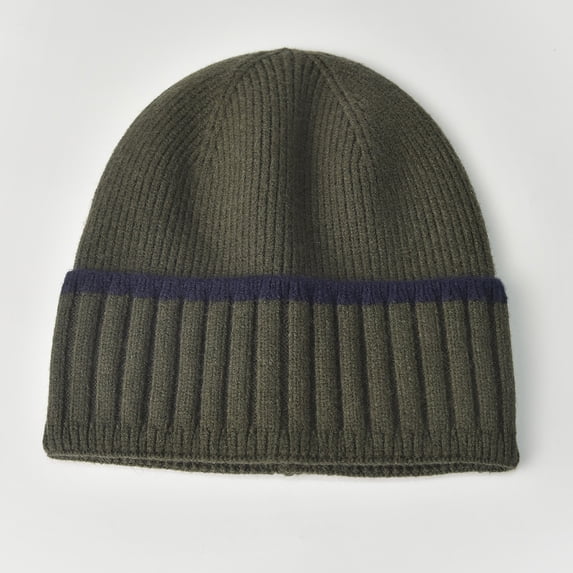 YTCAMLO Winter Hat Unisex Classic Retro Ribbed Knit Color-Block Beanie with Wide Cuff Street Hat Warm Versatile Winter Wear
