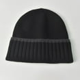 thumbnail image 1 of YTCAMLO Winter Hat Unisex Classic Retro Ribbed Knit Color-Block Beanie with Wide Cuff Street Hat Warm Versatile Winter Wear, 1 of 3