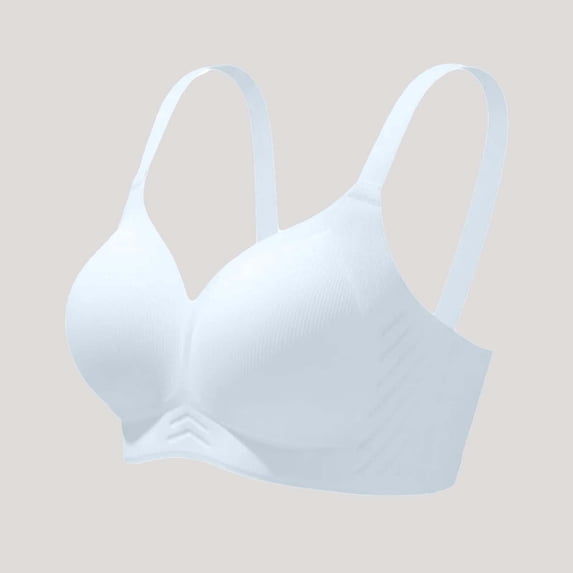 YTCAMLO Wireless Bras Women Solid Plus Size Minimizer Soft Push Up Bra Full Supportive Coverage Adjustable Straps Underwear Everyday Bras