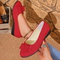 thumbnail image 1 of YTCAMLO Women's Low Chunky Pumps Classic Round Toe Dress Shoes Heels with Bowknot Comfortable Office Working Shoes, 1 of 9
