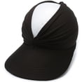 thumbnail image 1 of YTCAMLO Women's Outdoor Sports Hat Breathable Twisted Ruched Ponytail Sun Visor Cap Breathable Stretchy Casual Summer Beach Hat, 1 of 4