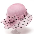 thumbnail image 1 of YTCAMLO Women's Summer Sun Hat, Wide Brim Polka Dot Floral Lightweight UV Protection Bucket Hat Beach Wedding Packable Fisherman Cap, 1 of 3