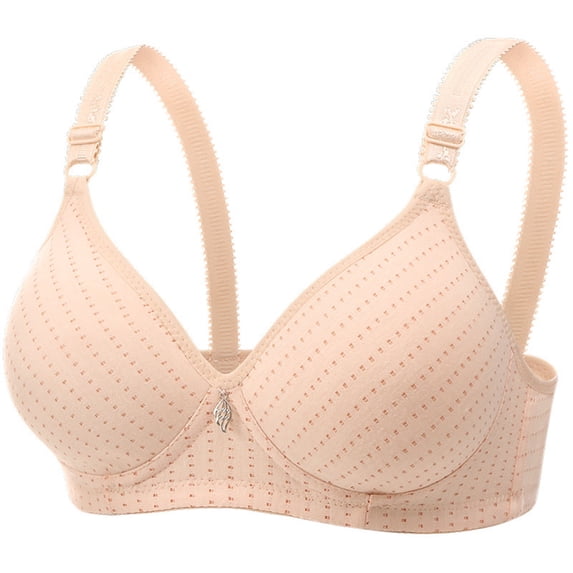 YTCAMLO Womens Bra Lightweight Comfort Breathable Wire Free Push Up Bras Soft Support Seamless Adjustable Straps Plus Size Daily Underwear