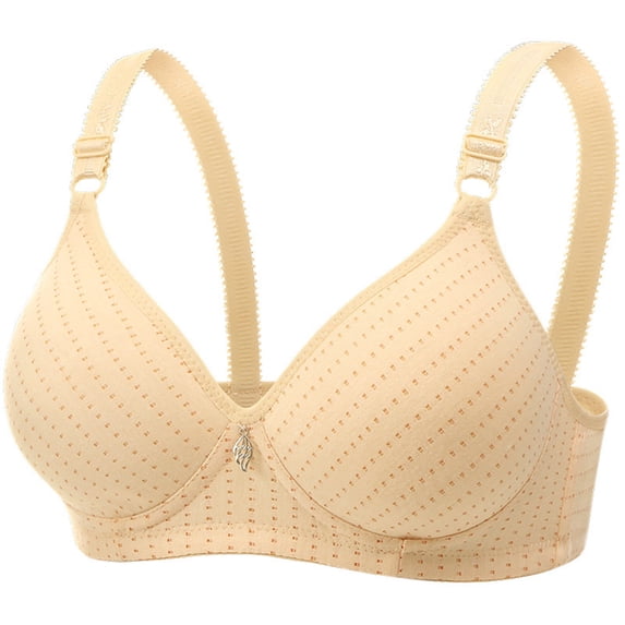 YTCAMLO Womens Bra Lightweight Comfort Breathable Wire Free Push Up Bras Soft Support Seamless Adjustable Straps Plus Size Daily Underwear