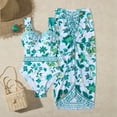 thumbnail image 1 of YTCAMLO Womens Floral One Piece Swimsuit with Matching Cover Ups Two Piece Bathing Suits Vacation Outfits Tummy Control Beachwear, Green S, 1 of 8