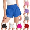 thumbnail image 1 of YTCAMLO Womens Flowy Running Shorts Summer Elastic High Waisted Tennis Shorts Moisture Wicking Side Split Soccer Gym Active Shorts, 1 of 8