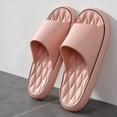 thumbnail image 1 of YTCAMLO Womens Mens Non Slip Pillow Slippers Shower Shoes Quick Dry Bathroom Slides Lightweight Home Sandals for Summer Beach, Pink 6.5-7, 1 of 6