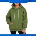 thumbnail image 1 of YTCAMLO Womens Oversized Sweatshirt 2026 Fall Winter Fleece Hoodies Long Sleeve Drawstring Hooded Pullover with Pockets, 1 of 5
