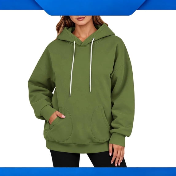 YTCAMLO Womens Oversized Sweatshirt 2026 Fall Winter Fleece Hoodies Long Sleeve Drawstring Hooded Pullover with Pockets