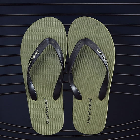 YTCAMLO Yoga Mat Flip Flops for Women Summer Beach Support Cushion Thong Sandals Non-Slip Bathroom Shower Shoes for Indoor Outdoor, Army Green 10-10.5