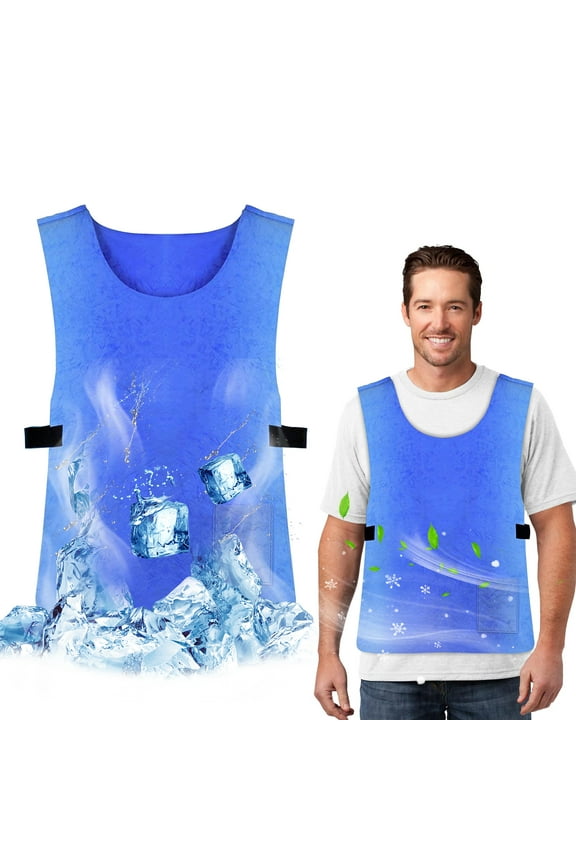 Cooling Ice Vest for Men ,Women, PVA Water Activated Evaporative Cool Cold Vest, High Temperature Protective Clothing