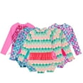 thumbnail image 1 of YTDSCS 1-5T Girls One Piece Bathing Suit Summer Swimsuits for Kids Uv Protective Rash Guard Set Girls Long Sleeve Swimwear for Toddler, 1 of 8