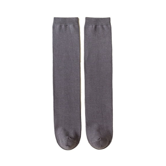 YTDSCS 1 Pairs Girls Knee High Socks Cotton Knit Mid-Calf Socks Thigh High Socks for Baby Toddler Kids School Uniform 3-12T