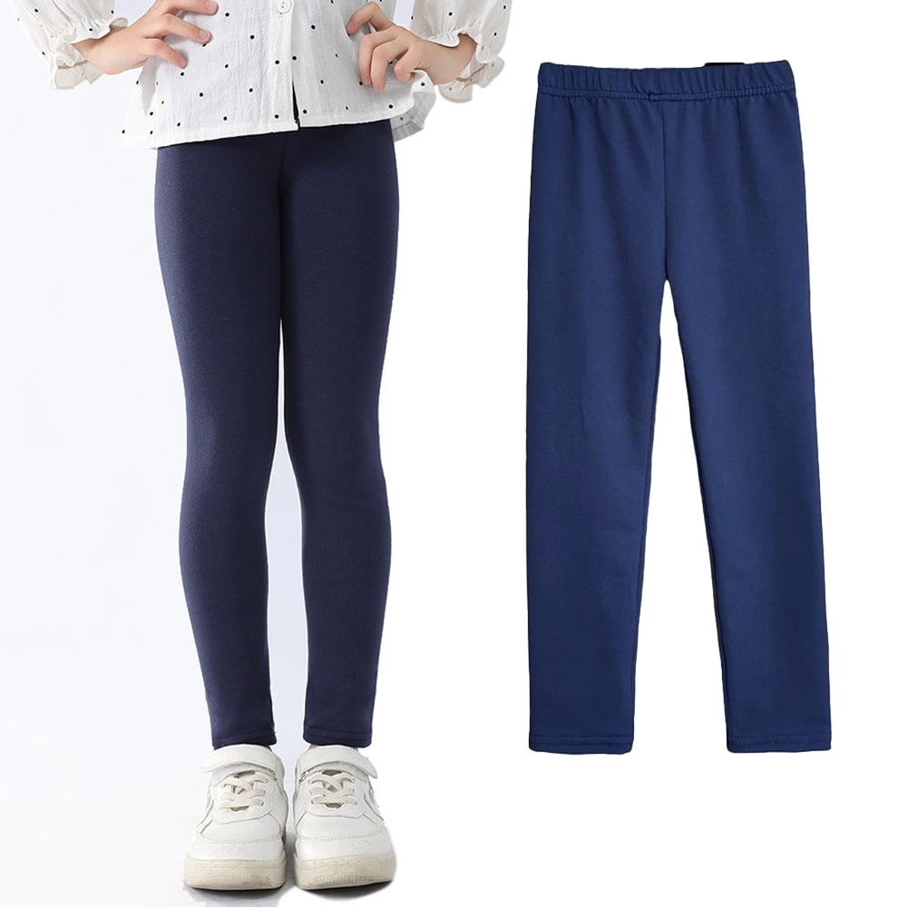 YTDSCS 2-10T Girls Stretch Leggings for Kids Toddler Solid Colour ...