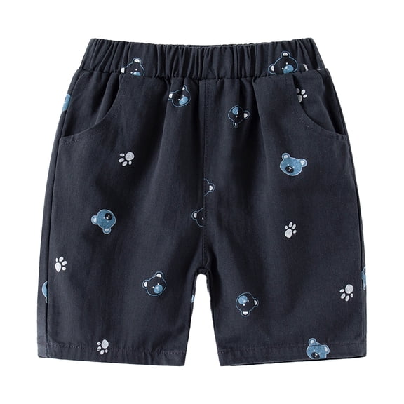 YTDSCS 2-10T Kids Baby Boys Shorts Printed Shorts Casua Short Pants Elastic Waist Comfy Fifth Pants Shorts