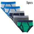 thumbnail image 1 of YTDSCS 2-12Years Boys Soft Cotton Underwear Boxer Briefs for Kids Teen Panties Shorts Comfort Underwear Assorted Boyshort Panties (Pack of 5), 1 of 8