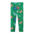 thumbnail image 1 of YTDSCS 2-7Y Kids Baby Girls Printed Leggings Cotton Pants Trousers Stretch Snug Fitting Long Pant Tights, 1 of 8