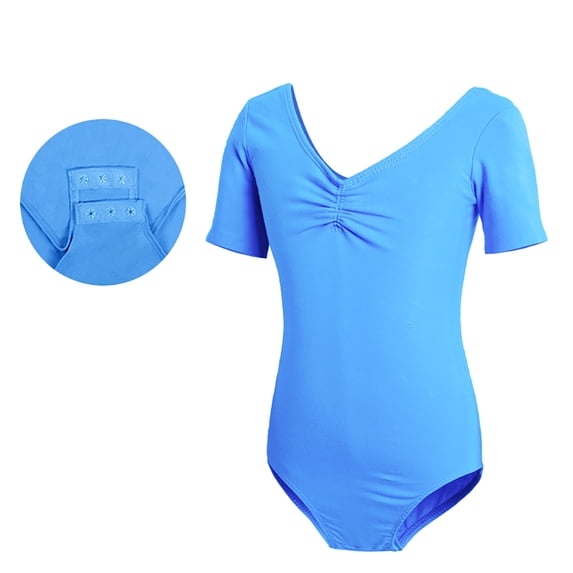YTDSCS 3-11T Dance Outfits for Girls//Kids Teen Short Sleeve Leotards for Girls//Girls Dance Costume/Little Big Girls Dance Outfits/