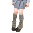 thumbnail image 1 of YTDSCS 3-12T Autumn Winter Girls Leg Warmers Wood Ear Trim Knee High Socks for Toddlers Kids, 1 of 9