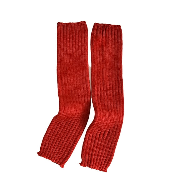 YTDSCS 3-12T Girls Dance Leg Warmers for Kids Toddlers Knit Cotton Stacked Solid Color Fall Winter Knee-High Socks