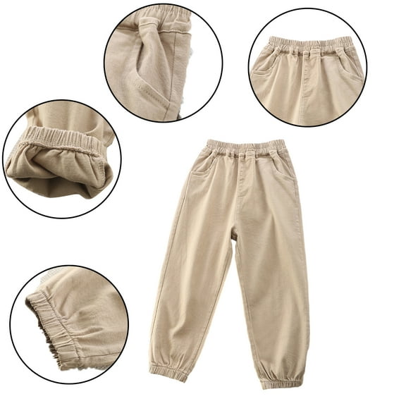 YTDSCS 3T-12T Boys Jogger Pants for Baby Kids Casual Pants Teen Athletic Elastic Waist Trousers Summer Breathable Sweatpants Pants