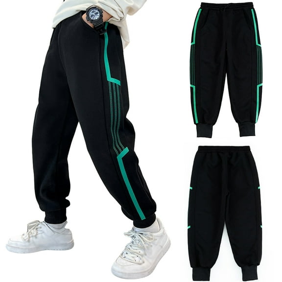 YTDSCS 4-14T Boys Spring Fall Sweatpants Jogger Pants Solid Color Trousers for Toddler Kids Youth Comfortable Breathable Sport Pants