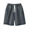 thumbnail image 1 of YTDSCS 4-15Y Kids Boys Girls Shorts Lightweight Shorts Casual Baggy Trendy Short Pants Elastic Waist Drawstring Comfy Fifth Pants Shorts, 1 of 8