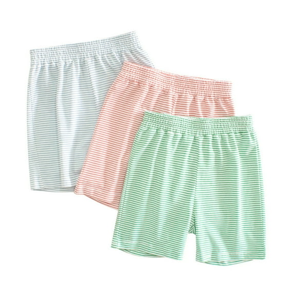 YTDSCS Baby Kids Boys Girls Summer Shorts Pants 1-10Y Toddler Style Comfort Cute T-Shirts Cotton Pants Striped Prints Home Pants