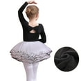 thumbnail image 1 of YTDSCS Baby Kids Girls Long-Sleeved Gymnastics with Skirt Fleece Dance Leotards Girls Thickened Fall Winter Practice Clothing for 3-11 Years, 1 of 9