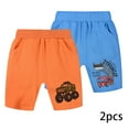 thumbnail image 1 of YTDSCS Boys 2Pcs Shorts Pants for Kids Baby 2-Pack Summer Short 1-9T Little Boys Cotton Casual Elastic Athletic Jogger Shorts with Pockets, 1 of 8