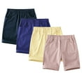 thumbnail image 1 of YTDSCS Boys Girls Casual Shorts for Toddler Kids Cotton Summer Five-Minute Pants Baby Unisex Solid Short Middle Trousers 1-10 Years, 1 of 9