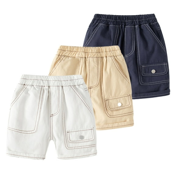 YTDSCS Boys Summer Shorts for Kids Toddler,Baby Shorts Comfort New Elastic Soft Cotton Fashion Shortie Shorts Pants with Pockets for 1-8Years